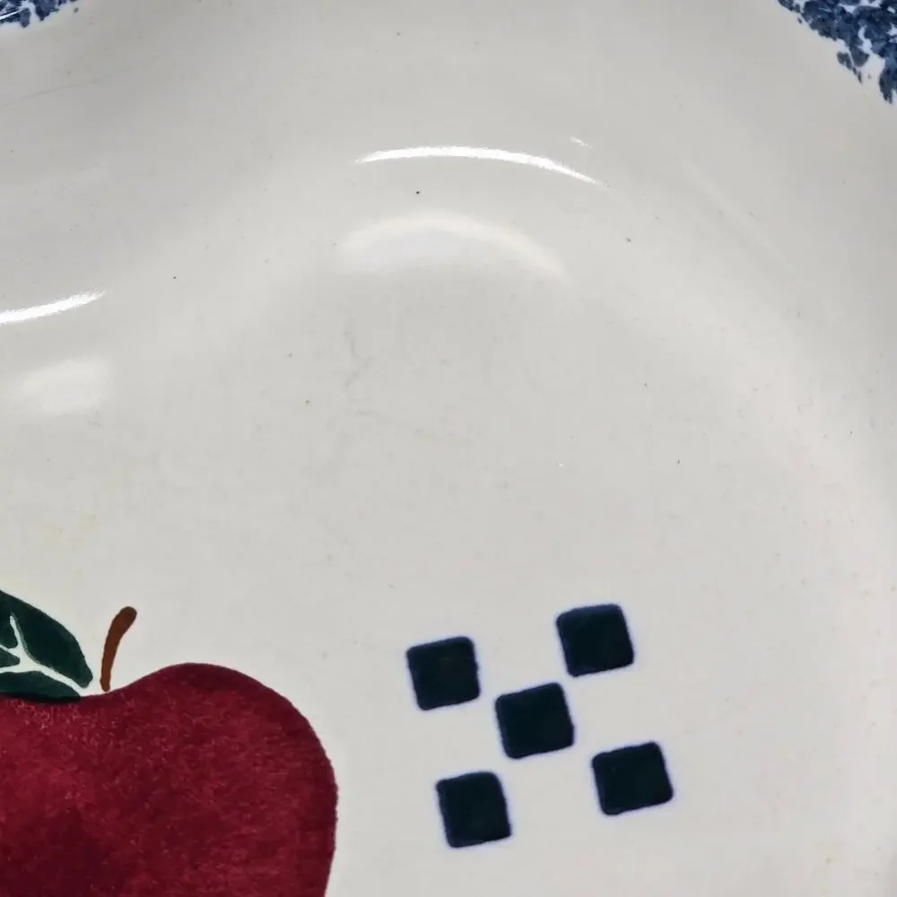 Chaparral Pottery U.S.A. Ceramic Stoneware Apple Shaped Baking / Serving Dish